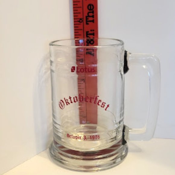 VINTAGE SET OF 2 LOTUS OKTOBERFEST BEER MUGS OCTOBER 3, 1986 - Picture 2 of 2